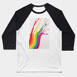 Watercolored rainbow Baseball T-Shirt